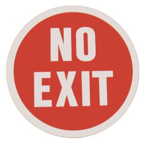 FAAC "No Exit" Sign 12"