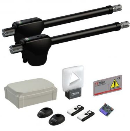 Click Here To Enlarge This Photo Of Roger Technology Monos4&sol;220P 230v Swing Gate Double Kit