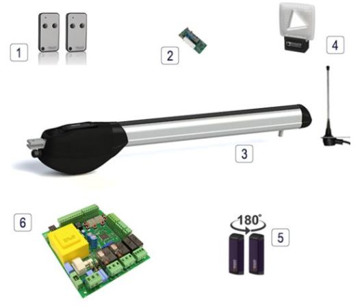 Click Here To Enlarge This Photo Of Roger Technology R20&sol;510 Swing Gate Single Kit