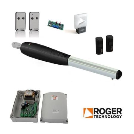 Click Here To Enlarge This Photo Of Roger Technology Smarty 7 Brushless Swing Gate Single Kit