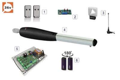 Roger Technology Smarty 4 HS Brushless Swing Gate Single Kit