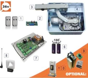 Roger Technology BR21&sol;362 Brushless Swing Gate Single Kit