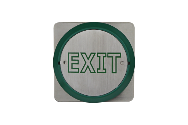 Click Here To Enlarge This Photo Of All-active "EXIT" exit button&comma; flush mount
