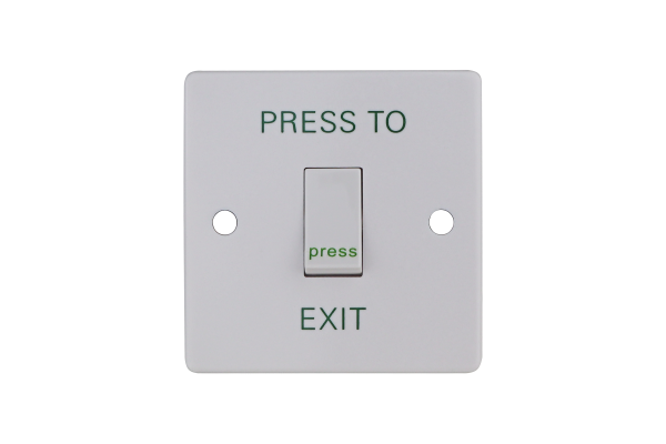 Click Here To Enlarge This Photo Of Plastic exit button&comma; standard&comma; flush mount