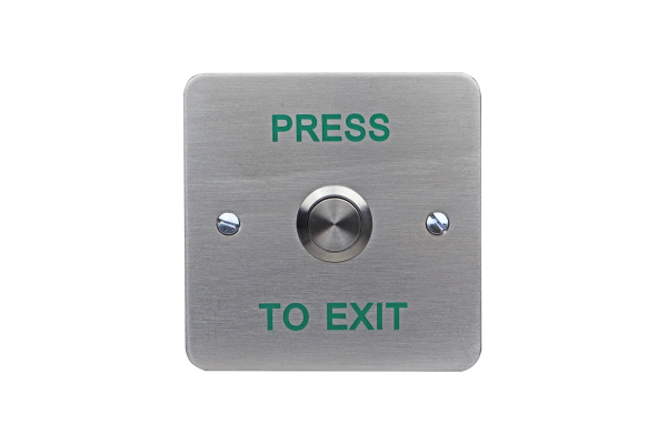Click Here To Enlarge This Photo Of Standard green dome exit button&comma; flush mount
