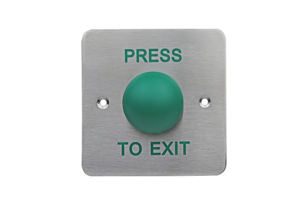 Click Here To Enlarge This Photo Of Standard stainless steel exit button&comma; surface mount