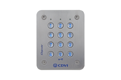 Self-contained flush mount backlit keypad
